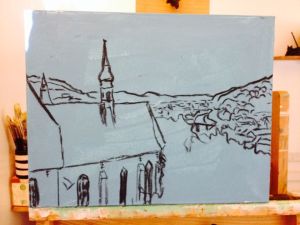 7. Sighisoara Church View Sketch
