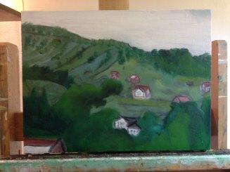 romania romania hillside view