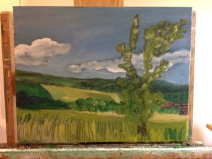 Romania Romania Hillside with Tree