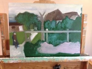 Romania Woman with Cane